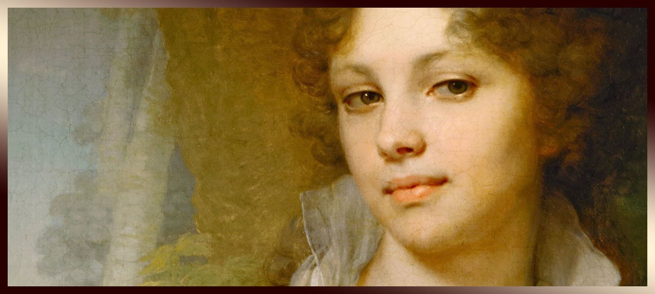 Прекрасный портрет юной графини Марии Лопухиной